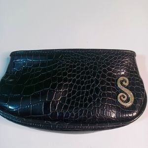 Villager Liz Claiborne Company, Croco Small Bag, Rhinestones on Initial …